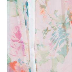 Roberto Cavalli Angels Multicolor Floral Print Silk Dress 10 Yrs 