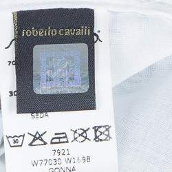 Roberto Cavalli Angels White Printed Tiered Skirt 10 Yrs 