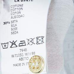 Pre Owned Roberto Cavalli Angels White Printed Tiered Maxi Dress 10 Yrs