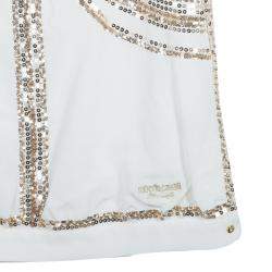 Roberto Cavalli Angels White Sequin Embellished Sleeveless Dress 14 Yrs 