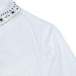 Roberto Cavalli Angels White Leather-Trim Jacket 8 Yrs 