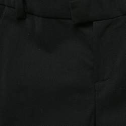 Roberto Cavalli Kids Black Wool Side Satin Trimmed Trousers 10 Yrs