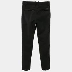 Roberto Cavalli Kids Black Wool Side Satin Trimmed Trousers 10 Yrs