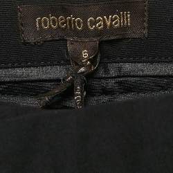 Roberto Cavalli Black Wool Side Trimmed Trousers 6 Yrs