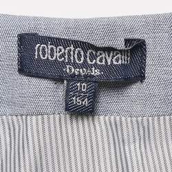 Pre Owned Roberto Cavalli Devils Blue Lollypop Waistcoat 10 Yrs
