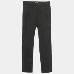 مملوكة مسبقًا بنطلون رسمي من الصوف بلون أسود لصبيان روبرتو كافالي قياس صغير