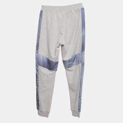 Pre Owned Roberto Cavalli Junior Grey Jersey Jogger Pants L/(16-18 Yrs)