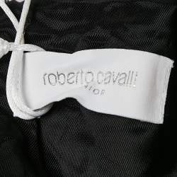Roberto Cavalli Kids Multicolor Printed Satin and Knit Dress 8 Yrs