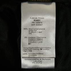 Pre Owned Roberto Cavalli Kids Black Wool Satin Side Band Trousers 10 Years 