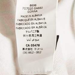 Pre Owned Roberto Cavalli Kids White Printed Cotton Drawstring Skirt 10 Yrs 