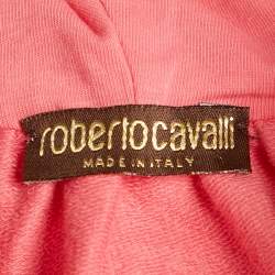 مملوكة مسبقًا Roberto Cavalli Kids Pink Cotton Zip-Up Jacket 3Yrs