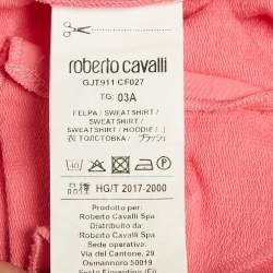 مملوكة مسبقًا Roberto Cavalli Kids Pink Cotton Zip-Up Jacket 3Yrs