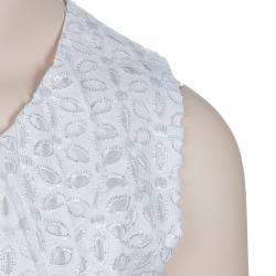 Roma e Tosca White Eyelet Embroidered Sleeveless Dress 10 Yrs 