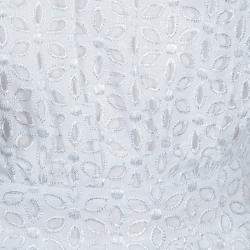 Roma e Tosca White Eyelet Embroidered Sleeveless Dress 14 Yrs 