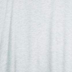 Roma e Tosca Light Grey Melange Printed Trim Dress 12 Yrs 