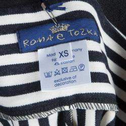 Roma e Tosca Monochrome Striped Leggings 11 Yrs 