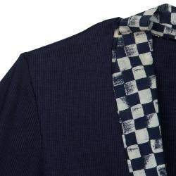 Roma e Tosca Navy Blue Printed Trim Bolero Top 12 Yrs 