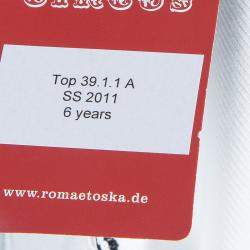 Roma e Tosca White Lace Trim Tshirt 6 Yrs 