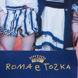 Roma e Tosca Dark Grey Contrast Pintuck Detail Tshirt 10 Yrs 
