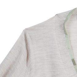 Roma e Tosca Beige Silk Trim Merino Wool Cardigan 12 Yrs 