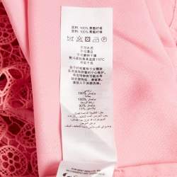 مملوكة مسبقًا فستان سيلف بورتريه ور�دي من الدانتيل الجبير بطبقات قصيرة 7-8 سنوات