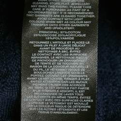 مملوكة مسبقًا Self-Portrait Navy Blue Textured Pointelle Knit Cardigan 8-10Yrs