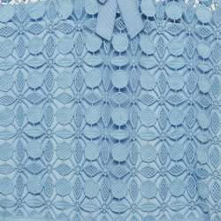 Pre Owned Self-Portrait Kids Blue Petal Lace Tiered Mini Dress 10-12Yrs