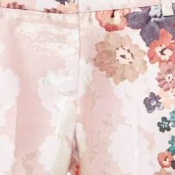 Simonetta Kids Pink Floral Jacquard Trouser 6 Yrs 