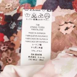 Simonetta Kids Pink Floral Jacquard Trouser 6 Yrs 