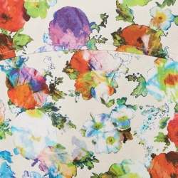 Simonetta Kids Multicolor Floral Print Cotton Sleeveless Dress 6 Yrs