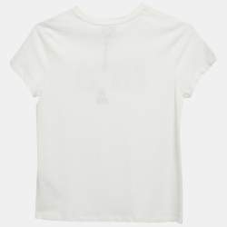Pre Owned Sonia Rykiel Kids White Printed Jersey T-Shirt 12 Yrs 