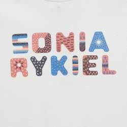 Pre Owned Sonia Rykiel Kids White Printed Jersey T-Shirt 12 Yrs 