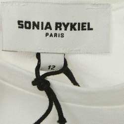 Pre Owned Sonia Rykiel Kids White Printed Jersey T-Shirt 12 Yrs 