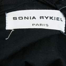 Sonia Rykiel Black Star Print Tulle Ruffled Long Dress 14 Yrs