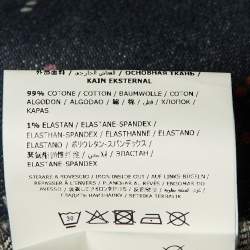 مملوكة مسبقًا فستان د نيم بشعار مطبوع رمادي ستيلا مكارتني للأطفال 8 سنوات