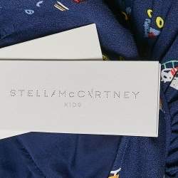 Stella McCartney Blue Skate Print Crepe Dress 18 M