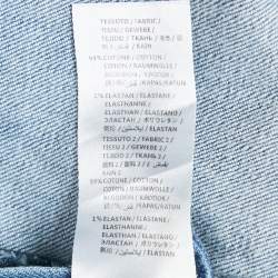 Stella McCartney Blue Embordered Denim Applique Detail Jumpsuit 10 Yrs