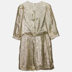 Pre Owned Stella McCartney Kids Metallic Lamé Elisa Jumpsuit 12 Yrs