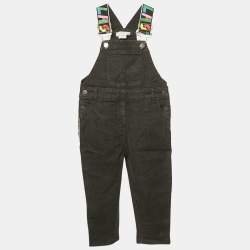 Pre Owned Stella McCartney Kids Black Denim Jumpsuit 3 Yrs