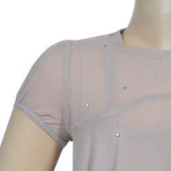Stella McCartney Kids Beige Crystal Studded Dress 5 Yrs