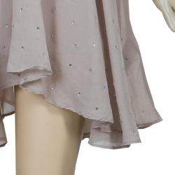 Stella McCartney Kids Beige Crystal Studded Dress 5 Yrs