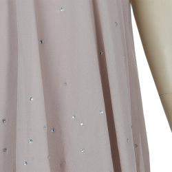 Stella McCartney Kids Beige Crystal Studded Dress 5 Yrs