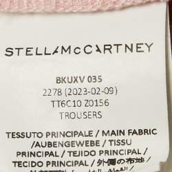 Stella McCartney Kids Pink Logo Embossed Denim Wide Leg Jeans 10 Yrs