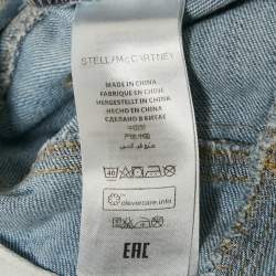 Pre Owned Stella McCartney Blue Denim Applique Detail Jeans 10 Yrs Waist 24"