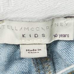Pre Owned Stella McCartney Blue Denim Applique Detail Jeans 10 Yrs Waist 24"