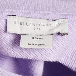 Pre Owned Stella McCartney Kids Purple Start Applique Cotton Tasseled Sweatshirt 12 Yrs