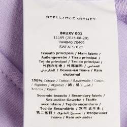 Pre Owned Stella McCartney Kids Purple Start Applique Cotton Tasseled Sweatshirt 12 Yrs