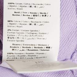 Pre Owned Stella McCartney Kids Purple Start Applique Cotton Tasseled Sweatshirt 12 Yrs