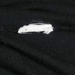 Pre Owned Stella McCartney Kids Black Applique Knit Sweatshirt 10 Yrs