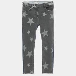 مملوكة مسبقًا Stella McCartney Kids Blue Star Print Denim Jeans 10 Yrs
